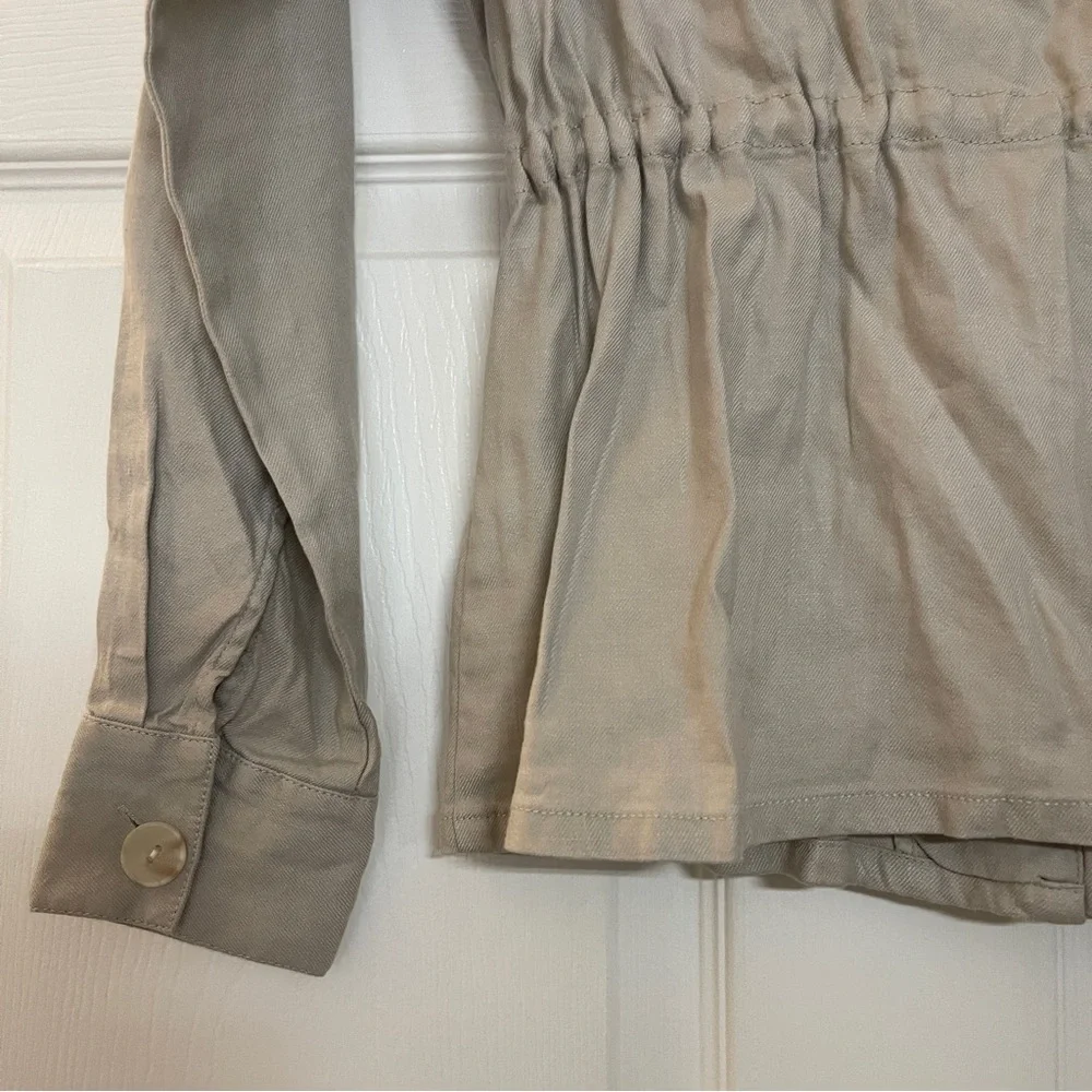 Maeve by Anthropologie Cinch Waist Aviator Zipper Jacket Size XS